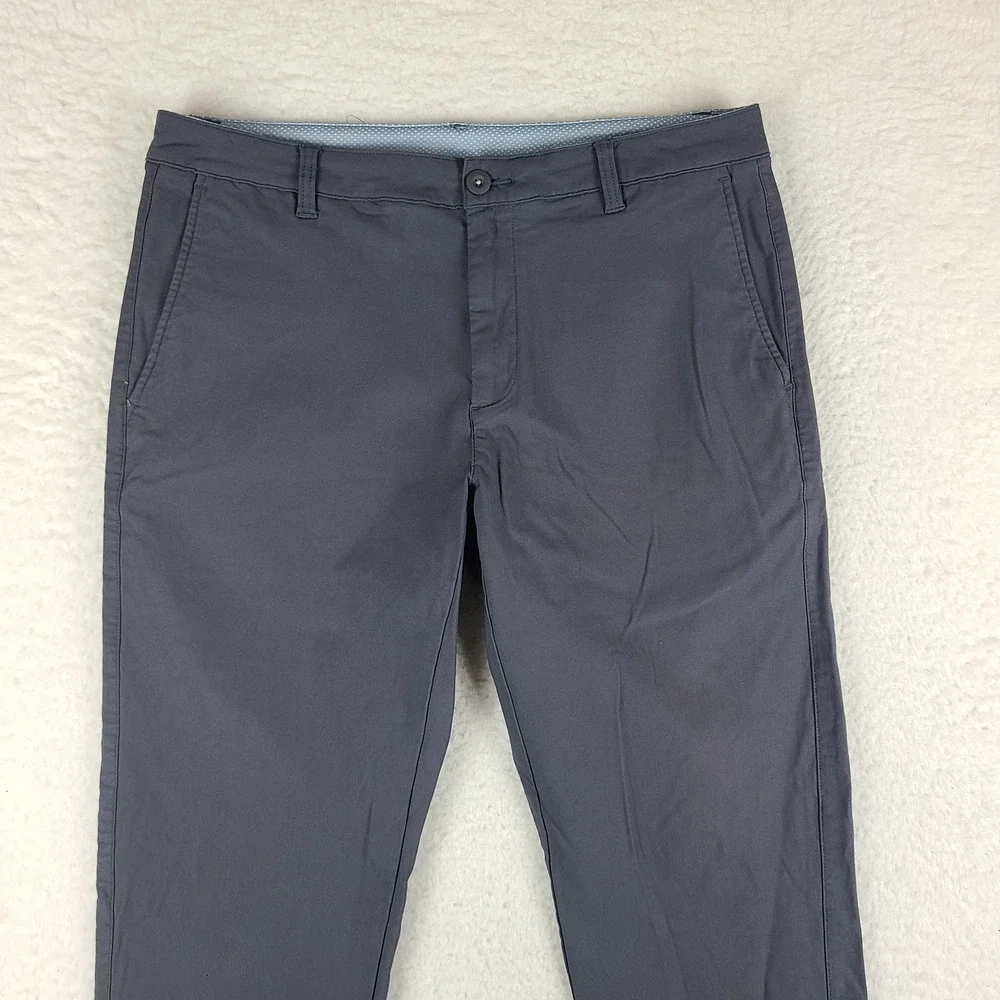 Foot Joy Pants Men 35x28 Dark Gray Thermo Series Performance Tech FJ Golf HEMMED